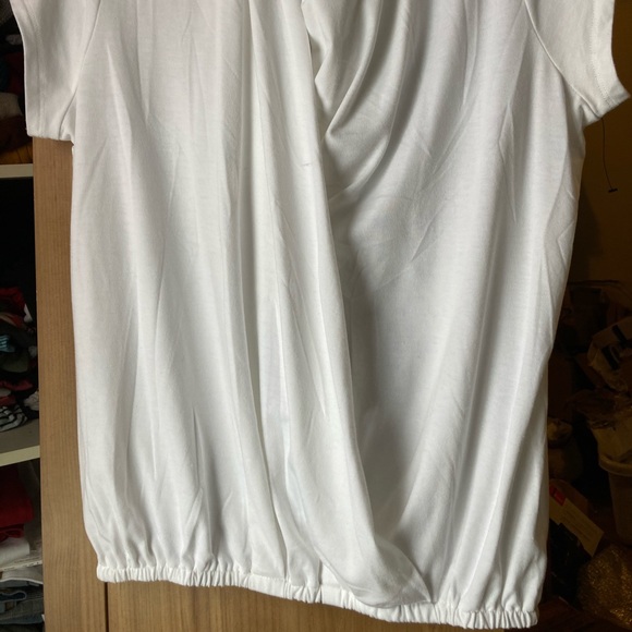 Classic white front wrap blouse - Picture 2 of 7